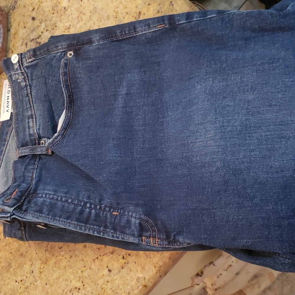 Old Navy button fly sky high jeans